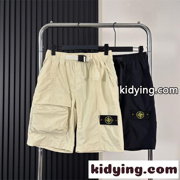 ストーンアイランド コピー ショートパンツ STONE ISLAND 多ポケット仕様 機能性 アウトドアテイスト 夏定番-0