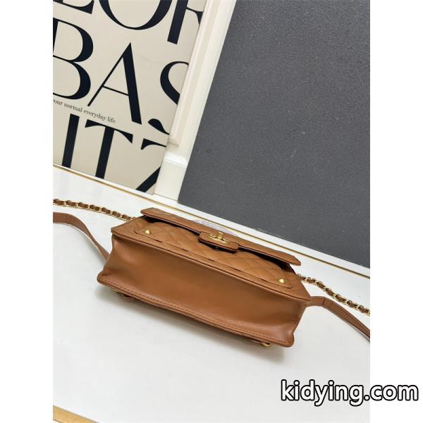 Chanel 冬の魅力 ブラック ダイヤ柄縫製 チェーンアクセント シャネル スーパーコピー ハンドバッグ-2