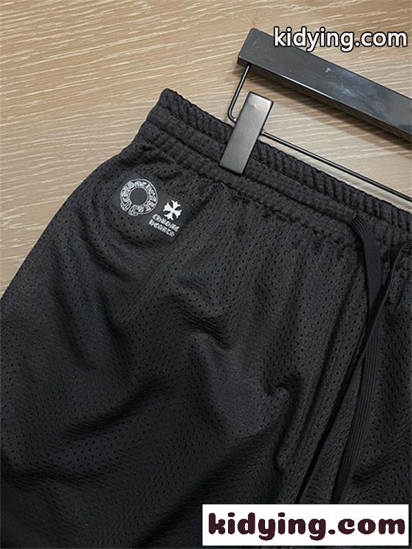 ブラック 半袖Tシャツ Chrome Hearts クロムハーツ コピー グリーンサークルバックプリント クロスモチーフ クルーネック ストリートトップス-7