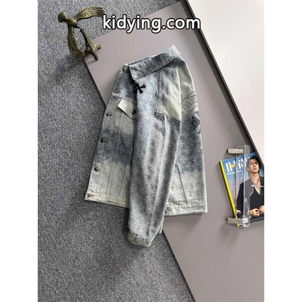 期間限定 デニムジャケット グレー プレミアム 定番 CHROME HEARTS クロムハーツ コピー-7