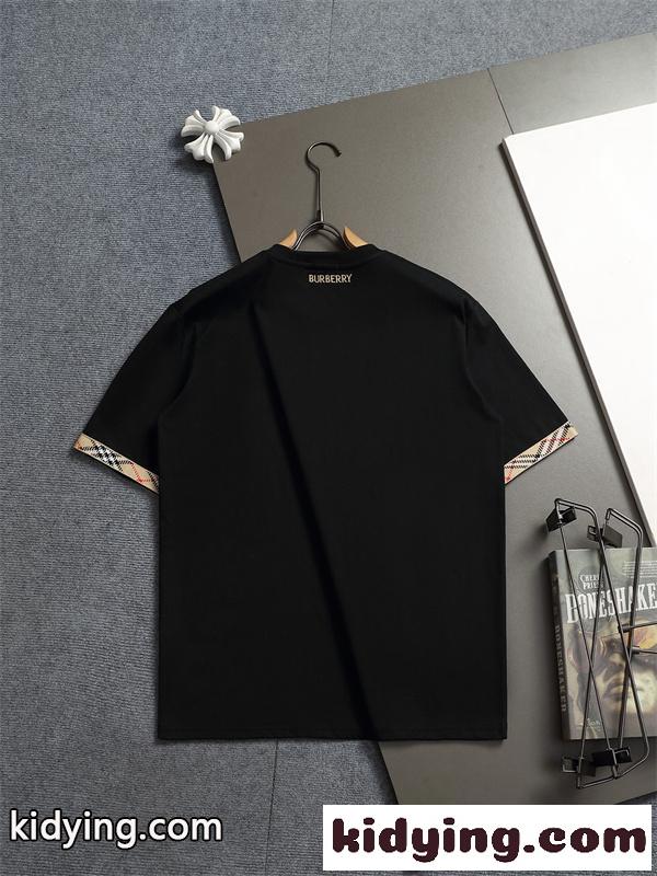 アーバンTシャツ チェックディテール入り ワンポイントデザイン BURBERRY バーバリー コピー Tシャツ 都会的ベーシック-11