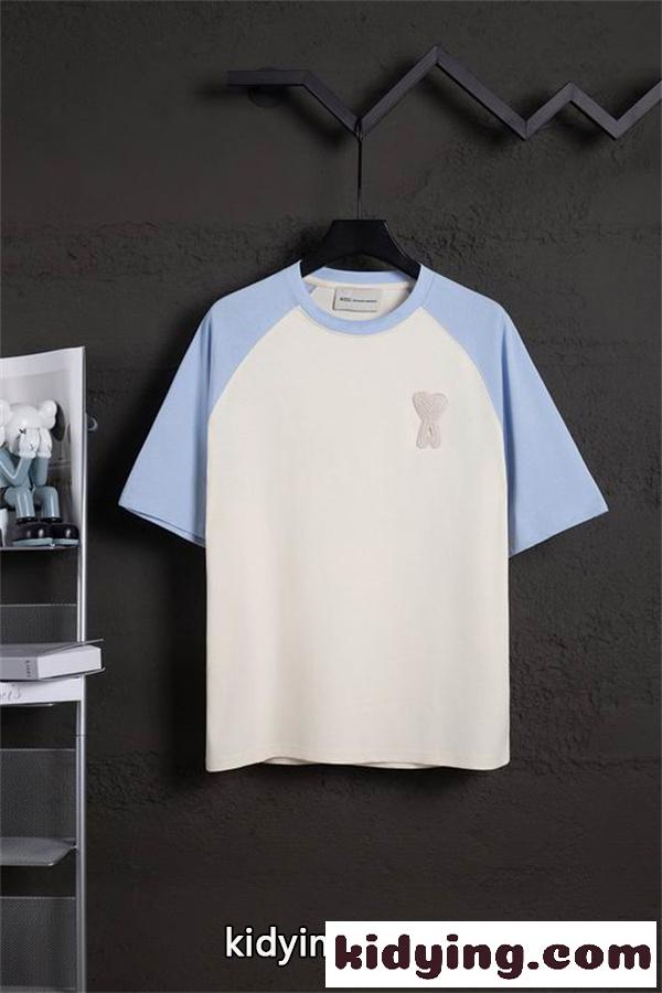 綿100% 2026年新品 アミ パリス tシャツコピー AMI PARIS 半袖個性的上質なアイテム-4