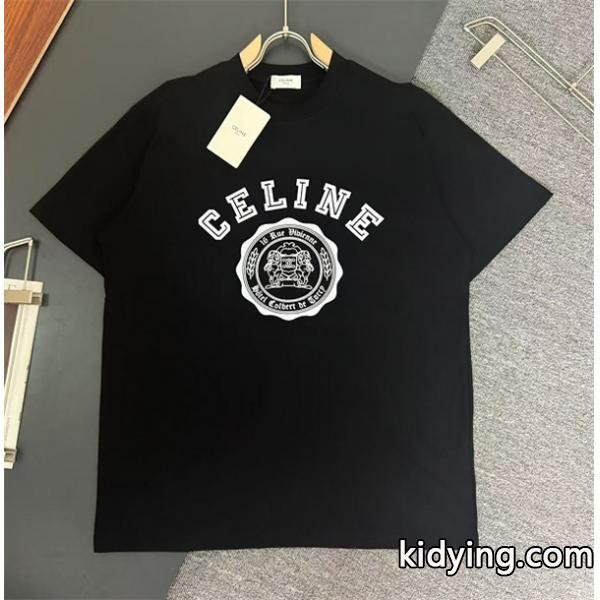 大胆なスリット上品セリーヌTシャツ/半袖最落なし! 希少!ブランド コピー 激安(日本最大級)-0
