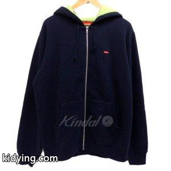 SUPREME 2018SS Contrast Zip Up Hooded Sweatshirt ジップアップパーカ ネイビー サイズ:M (茶屋町店 :8005000110355:カインドオル - 通販ショッピング-0