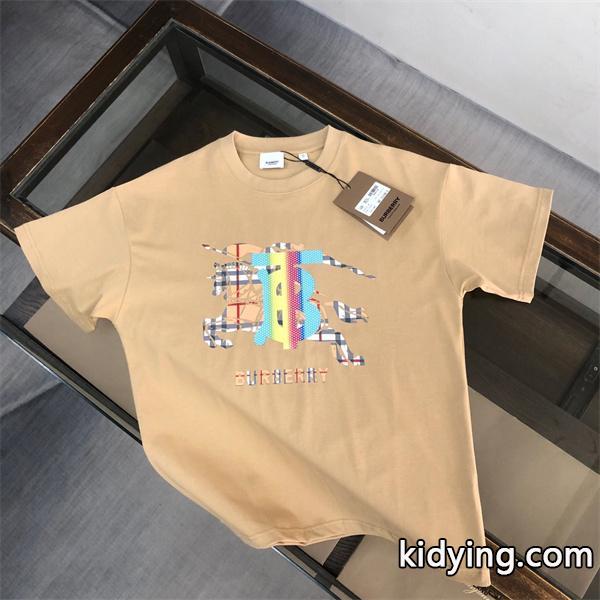 バーバリー普段見ないデザインばかり  BURBERRY 高級感のある素材 半袖Tシャツ 価格帯が低い_半袖Tシャツスーパーコピーブランド激安通販 専門店-0