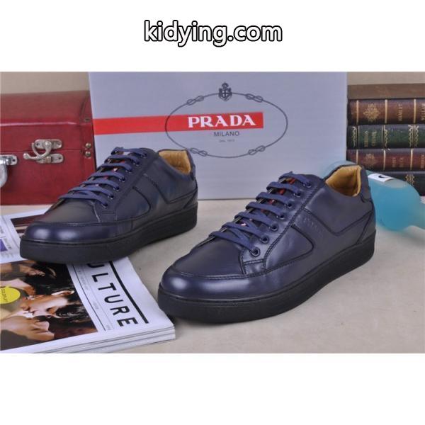 SALE開催 2013-14秋冬 PRADA プラダ カジュアルシューズ 靴 ネイビー_スニーカー、靴_メンズファッション_スーパーコピーブランド激安通販 専門店-0