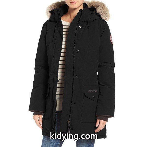 カナダグース パーカー・スウェットシャツ アウター レディース Canada Goose Trillium Fusion Fit Hooded Parka with Genuine Coyote Fur Trim Black :36-pkcro6pw28-0236:asty-shop2 - 通販ショッピング-0