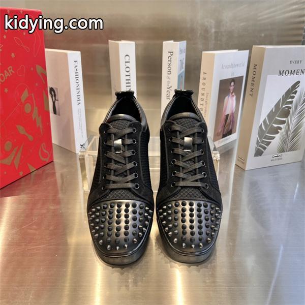 CHRISTIAN LOUBOUTIN お買い得品質保証 メンズ スウェード ストーン付 ルブタン スニーカー ヒョウ柄 カジュアル靴_クリスチャンルブタン CHRISTIAN LOUBOUTIN_ブランド コピー 激安(日本最大級)-0
