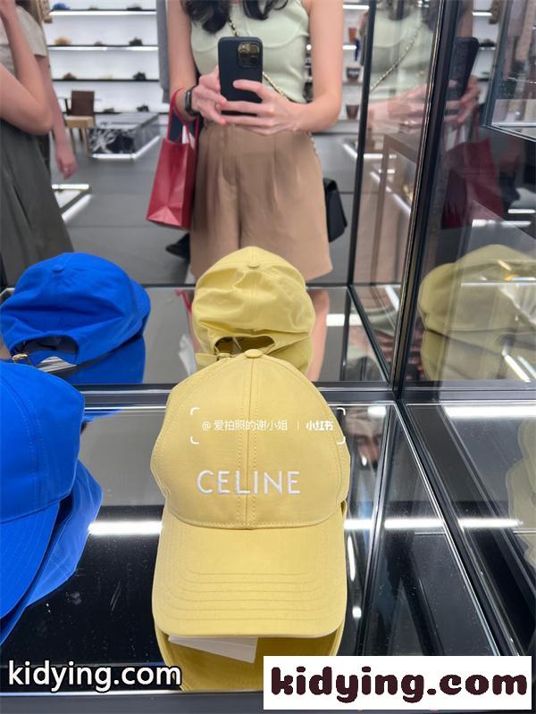 CELINE コピー セリーヌ 今季大注目 キャップ  刺繍ロゴ サイズ調整 ファッション小物-5