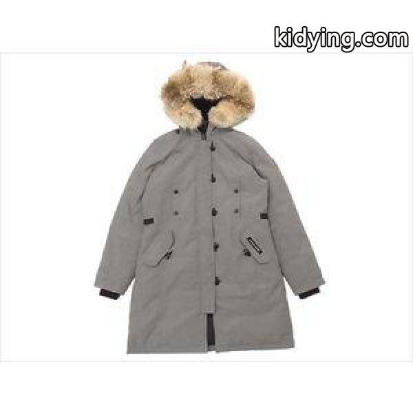 CANADA GOOSE カナダグース KENSINGTON PARKA FF レディース ケンジントン パーカ フュージョン・フィット ダウン コート 灰色系 CANADA GOOSE 美品 通販-0