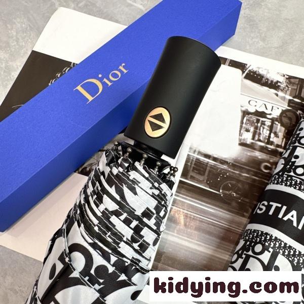 2026新作 Dior 激安 ディオール オブリーク 折りたたみ傘 晴雨兼用 全自動 UVカット 遮熱 軽量 ギフトBOX付き-4