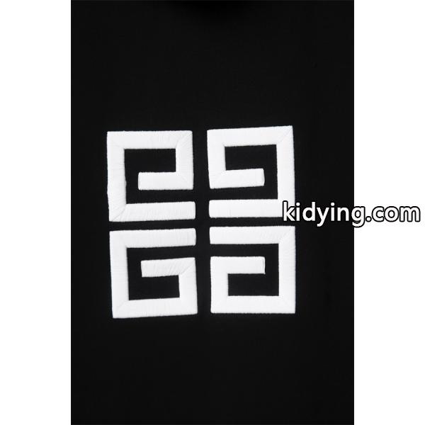ジバンシー GIVENCHY コピー 秋冬クリーン 高級な 定番 ホワイト ブラックロゴ パーカー-7