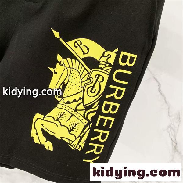 レタリングロゴ イラストプリント 軽快ストリート 旬顔セレクト BURBERRY バーバリー コピー ハーフパンツ-7