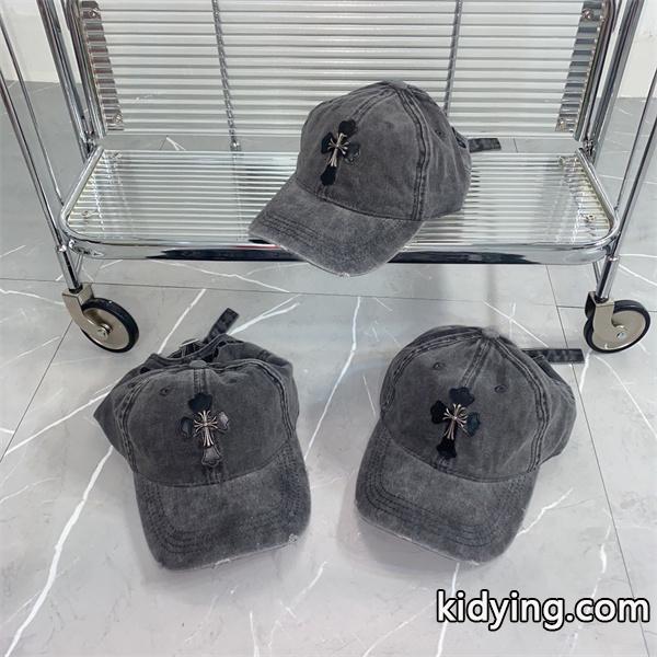 【CHROME HEARTS　クロムハーツ　アパレル　キャップ】トラッカーキャップ/デニムフロント トレンド押さえたコーデスタイル-0