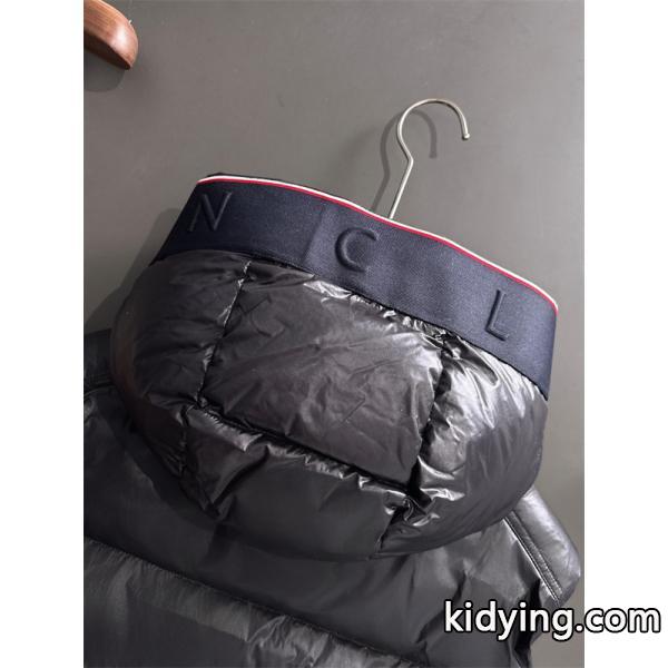ブラック光沢感 フード付 モンクレール スーパーコピー ダウンベスト 秋冬コーデ MONCLER-6