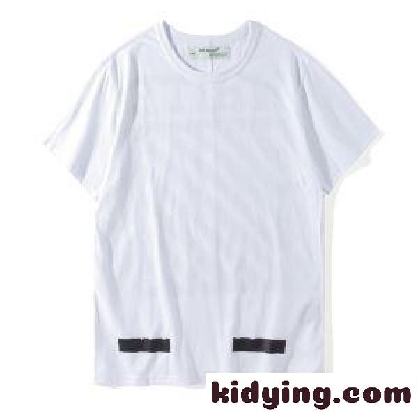 伸縮性抜群Off-Whiteオフホワイトスーパーコピーtシャツ スウェット プリント メンズ クルーネック半袖Tシャツ 赤色 ブラック ホワイト-0