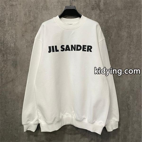 ジルサンダー 偽物 スウェット 超話題 ホワイトロゴ ベーシックデザイン JIL SANDER-0