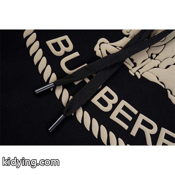 Burberry 黒色ロゴアクセント 秋冬ユニーク注目 バーバリー スーパーコピー パーカー デザイナー別注風-3