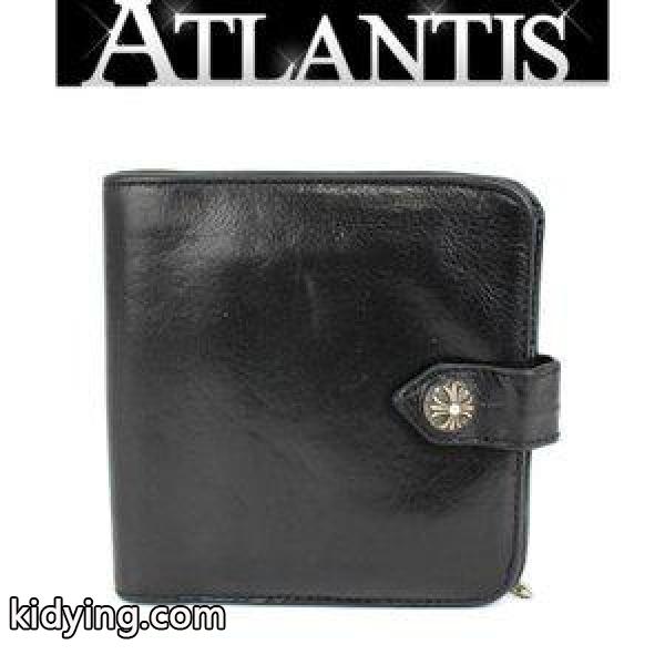 CHROME HEARTS 銀座店 クロムハーツ スクエアボタンビル ウォレット 二つ折り 財布 レザー 黒 :075381:atlantis - 通販ショッピング-0