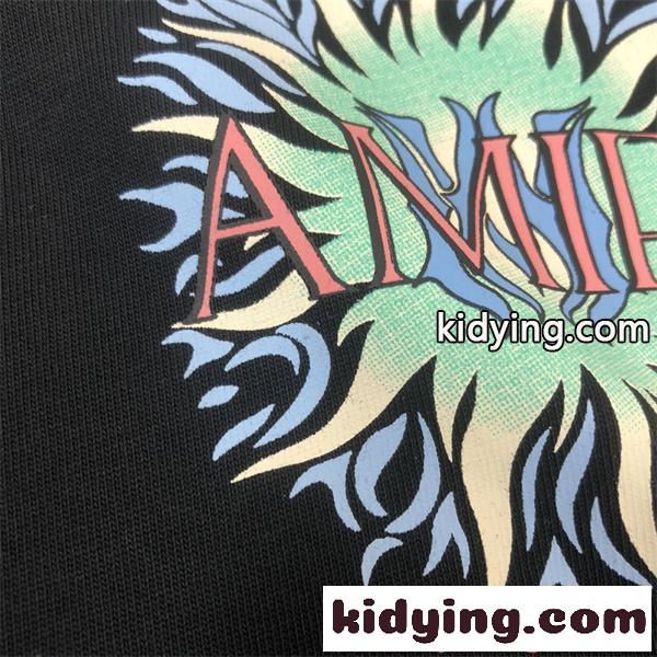 AMIRI 半袖Tシャツ ワンポイントデザイン アミリ コピー カラープリント シンプル 夏コーデ-7
