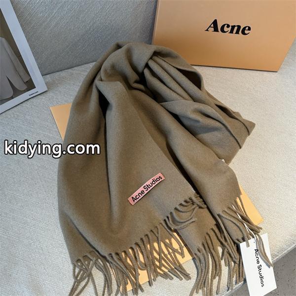 ACNE STUDIOS アクネ ストゥディオズ コピー  秋冬 快適 グレー系 ロゴ マフラー 柔らか-5