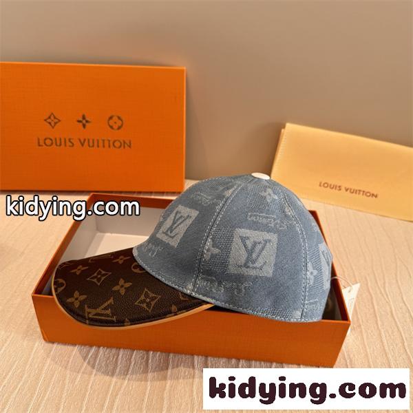 ☆お洒落2026ルイヴィトン LOUIS VUITTON キャップコピー ダックビル つば広め 日よけ アウトドア ハイキング-2