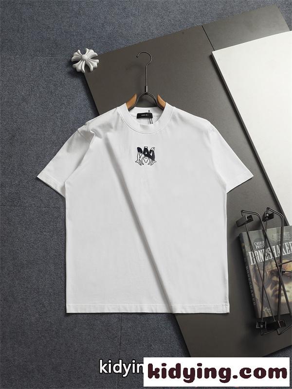 アミリ コピー Tシャツ ブラック 半袖 シンプル AMIRI クリーン 大人カジュアル 着回し万能-1