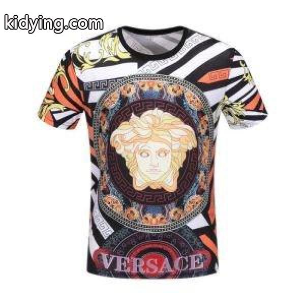 ヴェルサーチ t シャツ コピーVERSACE爆買い品質保証動きやすい上質コットンｔシャツロックストリート男性用-0