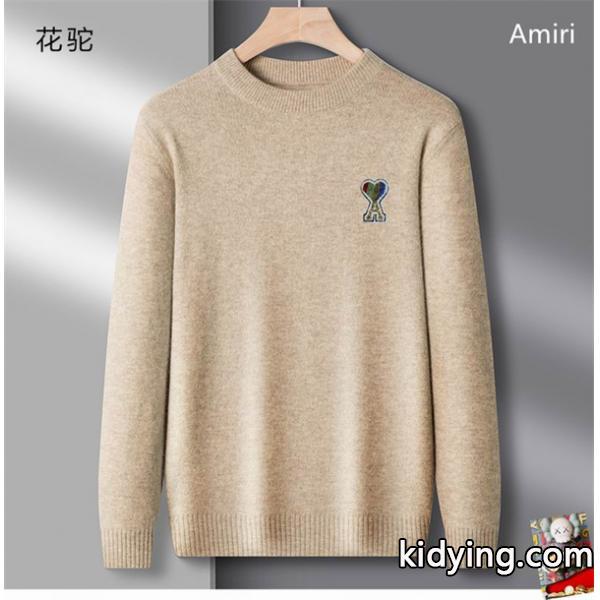 2025秋冬 あったか アイボリー きれいめ 定番 ニット AMI PARIS アミ パリス コピー-5