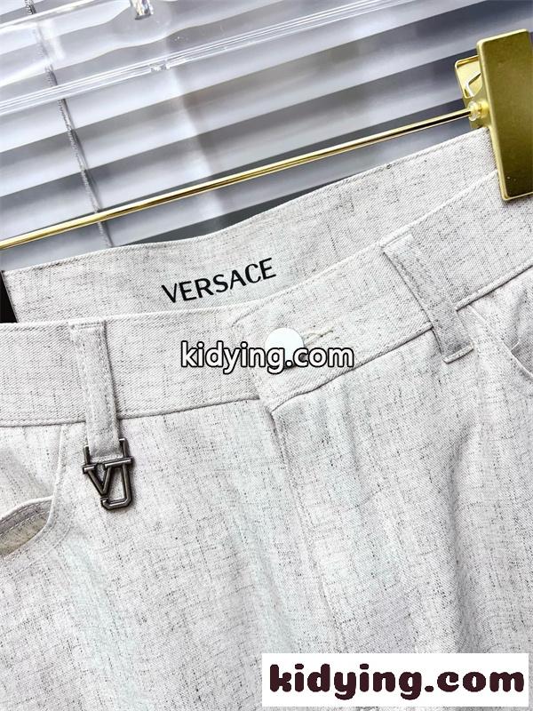 きれいめライン プレミアムファッション デイリーコーデ VERSACE ヴェルサーチ コピー パンツ 着回し自在-6