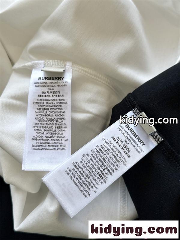 激安 メンズ バーバリー コピー BURBERRY 半袖Tシャツ クルーネック チェック切替 ロゴ刺繍 コットン素材 英倫風 カジュアル 夏-6