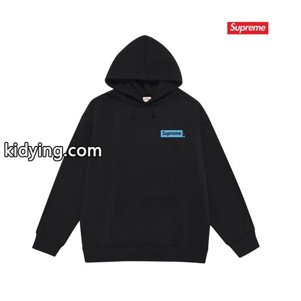 2025秋冬 厚地 ブラック 話題作 バックプリント SUPREME シュプリーム 偽物 パーカー-0