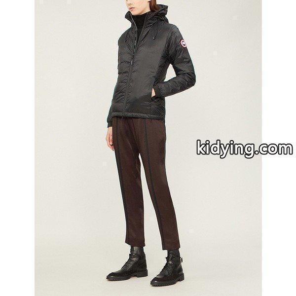 カナダグース ジャケット・ブルゾン レディース アウター camp hooded quilted jacket BLACK/BLACK :37-1f5l1yr962-8bmo:asty-shop2 - 通販ショッピング-0