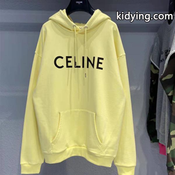 2022新登場! CELINEセリーヌフーディー偽物 活かしてオシャレなパーカーコーデ カジュアルな印象を演出 男女兼用-0