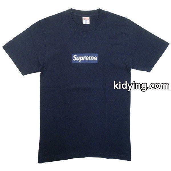 シュプリーム SUPREME ×New York Yankees×47 Brand 15SS Box Logo Tee BOXロゴTシャツ 紺白 非常に良い 通販-0