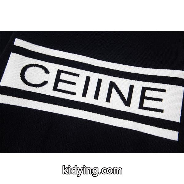 2025秋冬 CELINE セリーヌ コピー ブラック ロゴニット 高級感溢れる 定番人気-3