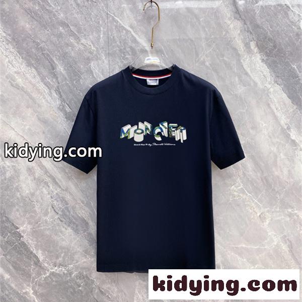 グラフィックロゴ 3D風プリント コーデ映え 好印象スタイル MONCLER モンクレール コピー 半袖Tシャツ-1