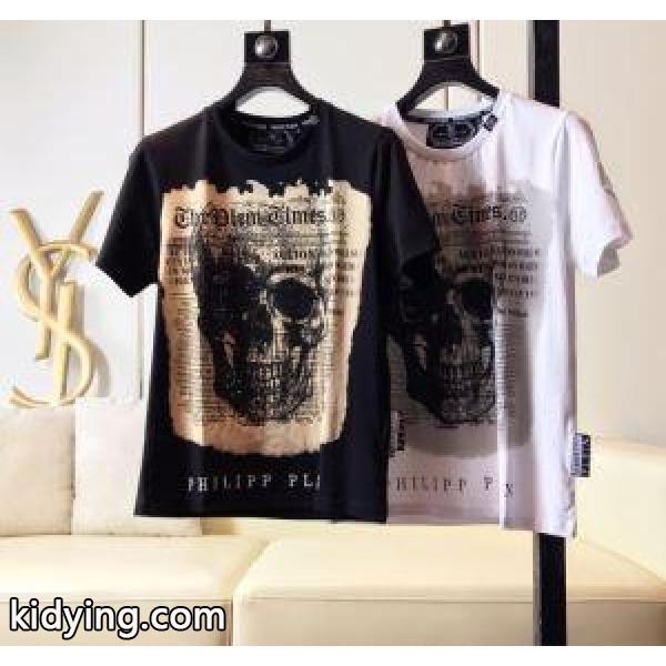 今年マスト Tシャツ/半袖 2色可選フィリッププレイン 2019SS PHILIPP PLEIN海外セレブは大人気_フィリッププレイン PHILIPP PLEIN_ブランド コピー 激安(日本最大級)-0