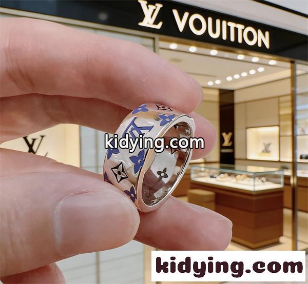 リング レディース メンズ シルバー カラフル エナメル モノグラム 幅広リング ブルー ルイヴィトン コピー LOUIS VUITTON グリーン オレンジ ホワイト ペアリング 指輪 高級感 ストリート 人気-3