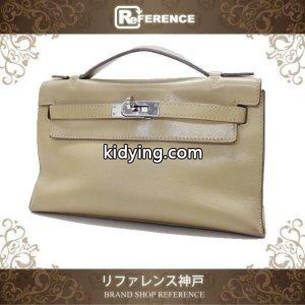 HERMES エルメス ポシェットケリー ハンドバッグ スイフト タバックキャメル(推定) シルバー金具 M刻 【中古】 :2864-11339:リファレンス コレクション - 通販ショッピング-0