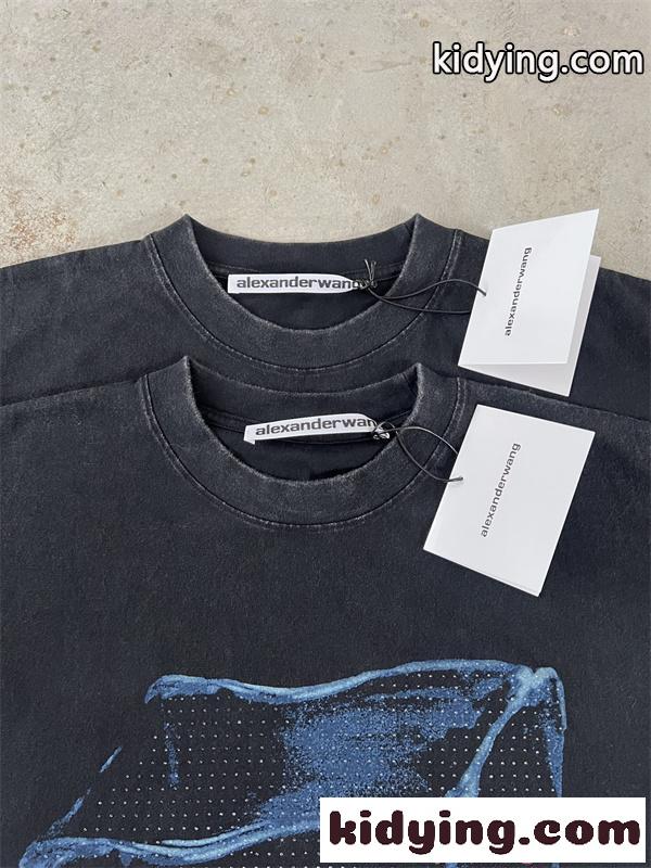 アレキサンダーワン コピー 半袖Tシャツ Alexander wang グラフィック プリント オーバーサイズ ストリート系-1