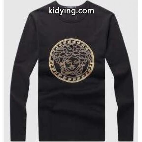 ユニークなデザインのヴェルサーチ コピー 激安、Versaceの王女画像のメンズ長袖Tシャツ_ヴェルサーチ VERSACE_ブランド コピー 激安(日本最大級)-3