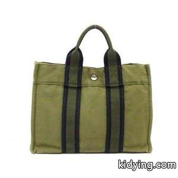 エルメス HERMES フールトゥ PM ハンドバッグ キャンバス オリーブ カーキ メンズ レディース【中古】【ベクトル 古着】 :013-201809010324:ブランド古着販売のベクトル - 通販ショッピング-0