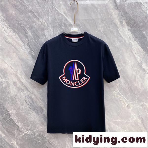 MONCLER モンクレール コピー 半袖Tシャツ トリコロールエンブレム フロントアイコン 視線集中デザイン 2026ss-0