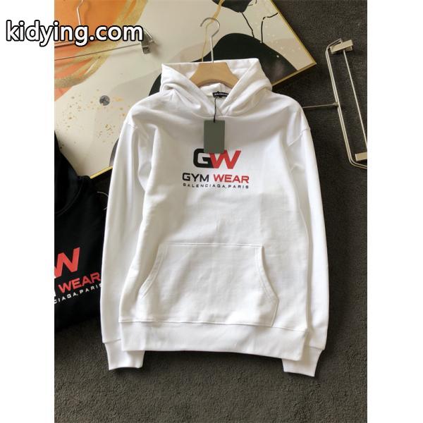 BALENCIAGA コピー パーカー GYM WEAR プリント カジュアル 長袖 フーディ スウェット バレンシアガ-0