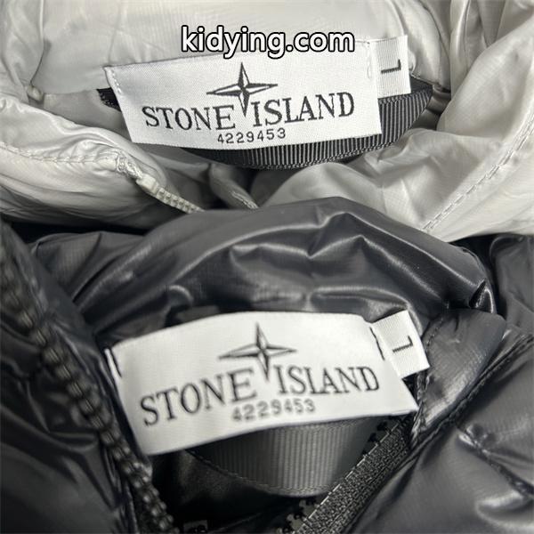 STONE ISLAND ストーンアイランド 偽物  光沢ブラック人気急増 ボリューム感 美シルエット ダウンジャケット-7