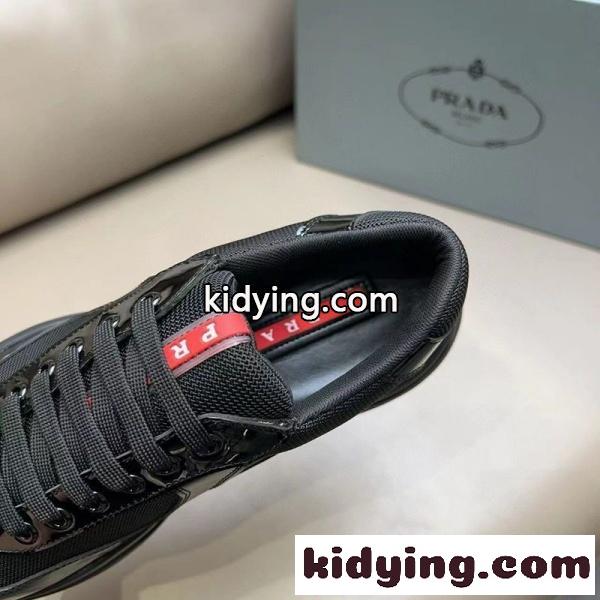 PRADA コピー プラダ コピー パテントレザースニーカー ローカット 洗練シルエット 軽快フィット-8