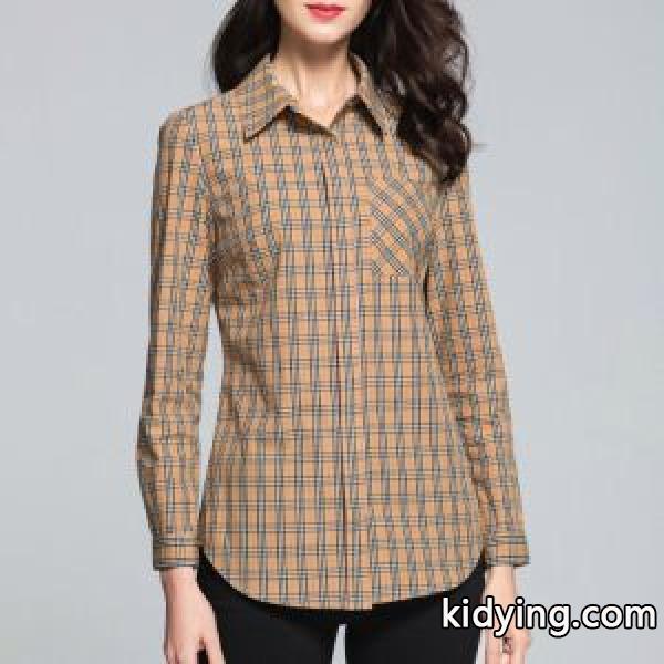 2019春夏も引き続きトレンド 新作コレクションを見る BURBERRY バーバリー 長袖 シャツ レディース_Tシャツブラウスシャツ_レディースファッション_スーパーコピーブランド激安通販 専門店-0