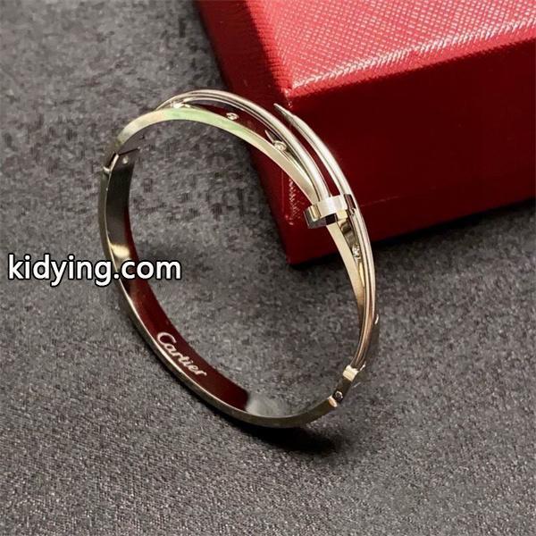 上質 ミニマルライン 鏡面仕上げ 洗練 ブレスレット Cartier カルティエ コピー-4