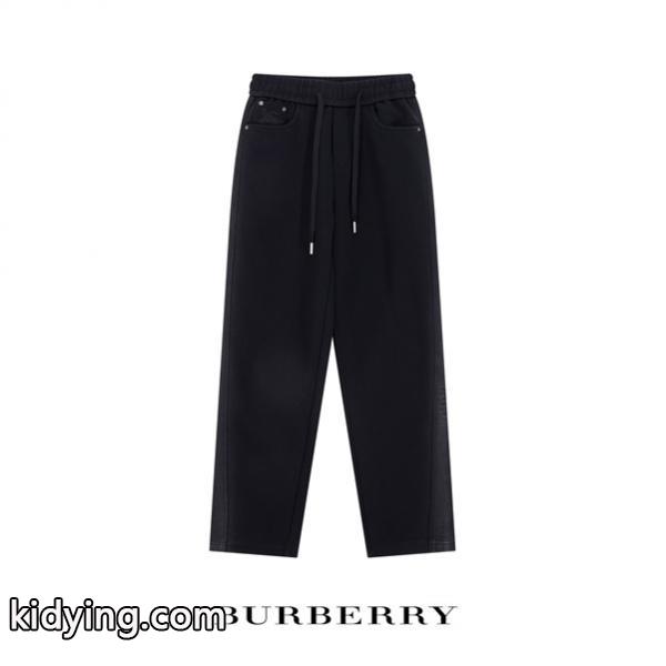 クラシックブラック 秋冬ストレートリラックスパンツ 話題の最新デザイン バーバリー Burberry スーパーコピー-0